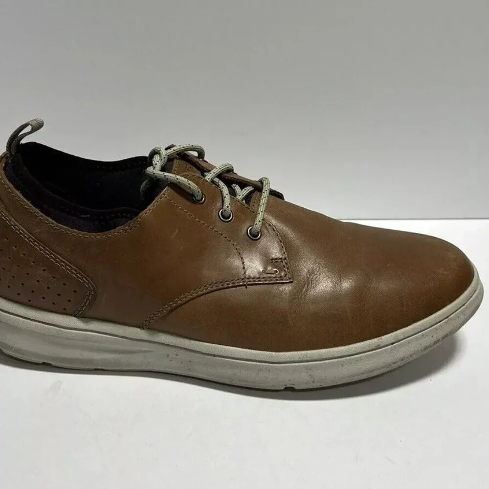 Rockport Men's Zaden Oxford Brown Leather Size 9W